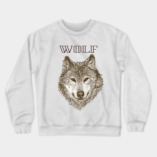 Wolf Animal Style Crewneck Sweatshirt